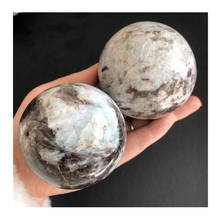 Plum Blossom Tourmaline Balls Crystals Healing Stone Natural Polished Spheres For Decoration 2024 - buy cheap