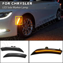 Luces LED frontales ámbar para Chrysler, marcador lateral sin errores, lámpara de señal de giro, lente ahumada, para Chrysler 200, 2015, 2016, 2017, 2 uds. 2024 - compra barato