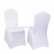 Funda blanca para silla, cubierta decorativa para banquete de boda, fiesta, silla para comedor 2024 - compra barato