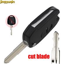 Jingyuqin Cut Blade Modified Flip Remote Car Key Case Shell Fob For Mitsubishi Pajero 2 Buttons Replacement Car Accessories 2024 - buy cheap