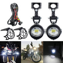 Faro LED antiniebla delantero para motocicleta, lámpara con soportes de arnés de alambre, cubierta delantera para BMW F800GS R1200GS ADV, 1 Juego 2024 - compra barato