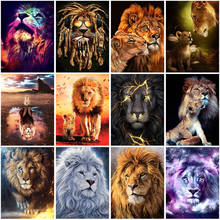 5D DIY Diamond Painting Animals Lion Diamond Embroidery Cross Stitch Kits Full Round Square Drill Mosaic Rhinestone Crafts Gift 2024 - buy cheap