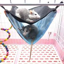 Hamster Hammock Chinchilla Ferrets House Nest Breathable Mesh Hanging Bed Nest Small Pet Comfort Cool Double-Layer Bed 2024 - buy cheap