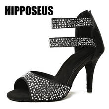 Hipposeus Dance Shoes Women Latin Girls Salsa Tango Ballroom Modern Dance Shoes Female High Heel Soft Sole Party Dancing Shoes 2024 - buy cheap