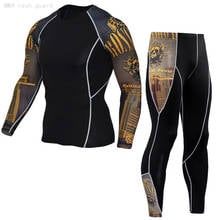 Men's Running T-Shirt Long Sleeve Shirt second skin thermal Men's match MMA rashgarda Gym Workout Clothing base layer ultralight 2024 - buy cheap