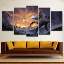 5 Piece Wall Art Canvas Anime Manga Ninja Modular Pictures Figure Posters And Prints Modern Living Room Decoration Paintings 2024 - buy cheap