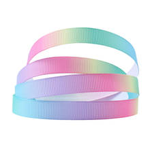 David accessories 3/8"9mm Rainbow Polyester Grosgrain Tape Ribbon 5yds,DIY Handmade Materials Wedding Gift Wrapping,5Yc4959 2024 - buy cheap