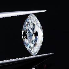 Szjinao pedra moissanite 100% solta 5*10mm, 1ct quilate, corte marquesa, excelente gra, material para joia e diamante 2024 - compre barato