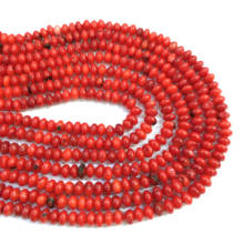 Natural Abacus Coral Beads Exquisite Red Loose Beads for Making Women DIY Bracelet Necklace Jewellery Best Gift Size 4x6mm 2024 - buy cheap