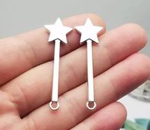 20 unids/lote. 47x14mm estrella encantos antiguo Chapado en plata varita mágica encantos suministros bricolaje accesorios de la joyería 2024 - compra barato