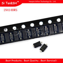 100 pces sod323 smd montagem em superfície pequenos diodos de sinal t4 1n4148ws 2024 - compre barato