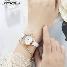 SINOBI SK женские часы роскошные женские часы кожаные часы для женщин Топ Мода Bayan Kol Saati алмаз Reloj Mujer 2019 2024 - купить недорого
