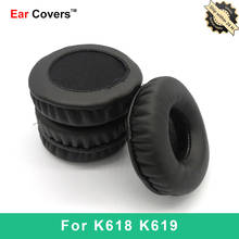Almohadillas para auriculares AKG K618 K619, almohadillas de repuesto para auriculares, almohadillas de espuma de cuero PU 2024 - compra barato