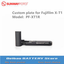 Sunwayfoto placa personalizada para fujifilm embutida, tripé com cabeça de câmera, placa de liberação rápida para fuji xt1, placa de alumínio específica 2024 - compre barato