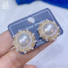 ASNORA Classic Cig Pearl Earrings Baroque Earrings Female Wedding Gift Exquisite Handmade Jewelry 2024 - buy cheap