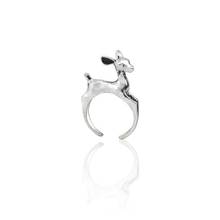 Модное кольцо с оленем, 3D кольца с животными для мужчин, регулируемое Винтажное кольцо унисекс, мужские ювелирные изделия, рождественский подарок, Прямая поставка 2024 - купить недорого