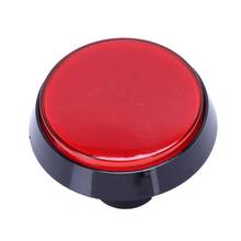 Lámpara LED roja de 52mm de diámetro, pulsador redondo con interruptor de límite para videojuego Arcade 2024 - compra barato
