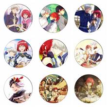 Mochila de Cosplay Akagami no Shirayukihime, insignias Shirayuki Icon, colección de Anime Zen Wistalia Kurarinesu Breastpin para ropa 2024 - compra barato