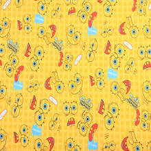 Cartoon Yellow Baby 100% Cotton Fabric for Boy Clothes Bedding Set Hometextile Cushion Cover Backpack DIY 2024 - buy cheap