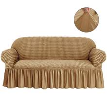 Capa de sofá elástica 3d, cobertura universal para móveis com saia elegante para sala de estar, poltrona, sofá 2024 - compre barato
