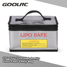 GoolRC 22*16*12 см Высокое качество стекловолокно RC LiPo батарея защитная сумка безопасный защитный мешок для зарядки 2024 - купить недорого