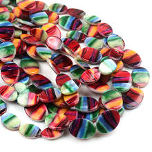 10x15mm/13x18mm Natural Printed Pattern Oval Shell Beads Loose Striped Pearls Beads DIY Necklace Bracelet Jewelry Making 2024 - buy cheap
