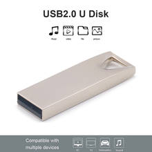 64GB 32GB 16GB 8GB Disk Memoria Cel Usb Stick Gift Metal USB 2.0 Flash Drive Thumb Drive Pendrive with Keychain 2024 - buy cheap