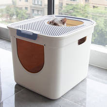 JOYLIVE Anti-odor Semi-enclosed Large Size Top Type Cat Toilet Fully Enclosed Oilet Cat Litter Totally Closed Plastic Dropship 2024 - buy cheap