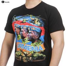 Защитить арт карабахского футболки военная армия свободное покрое ն 100% хлопок Мужская одежда армейская футболка 2024 - купить недорого
