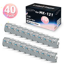 40PK 9mm Transparent Tape Compatible Brother MK121 MK-121 M-K121 MK Label Tape for PTouch Label Maker PT55 PT65 PT-80 PT-70 PT90 2024 - buy cheap