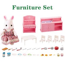 DIY Pretend Game SetChildren's Simulation Forest Animal Family 1:12 Scale Dollhouse Furniture Miniature 1/12 Kitchen Bathroom Di 2024 - buy cheap