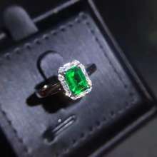 Natural And Real emerald ring  luxury ring For Woman Free shipping  925 sterling silver Fine jewelry 2024 - buy cheap