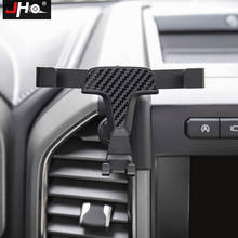 JHO Carbon Grain Detail Gravity Air Vent Mobile Phone Holder Mount For FORD F150 Raptor 2015-2020 2019 2018 2017 Car Accessories 2024 - buy cheap