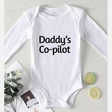 Baby Things Boy Jumpsuit for Newborn Winter Boy Clothes Toddler Girl Fall Romper Children Jumpsuits Daddy's Co-pilot Cotton 2024 - buy cheap