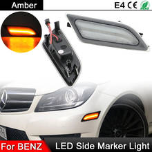 1 Pair For Benz C-Class W204 C250 C300 C350 C63 AMG 2012-2014 Car Front LED Side Marker Lamp Amber Turn Signal Light 2024 - buy cheap