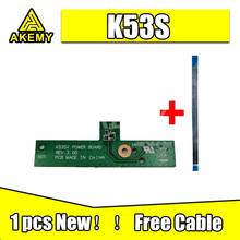 Cabo livre novo original para For Asus k53sv a53s x53s k53s k53e k53sd k53sj placa de interruptor de botão de energia com cabo 2024 - compre barato