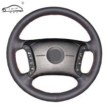 Genuine Leather car steering wheel Cover for BMW E46 318i 325i E39 E53 X5/Steering-Wheel Handlebar Braid 2024 - buy cheap