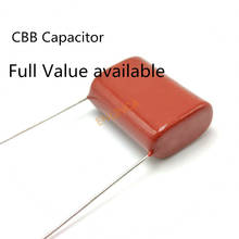 Condensador de película metálica Original CBB 104J, 630V, 100NF, 0,1 UF, P10mm, 630V104J, 104, 630V, 10 unids/lote 2024 - compra barato