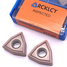 RCKLCY-herramientas de corte de acero inoxidable WNMG080408 MS FT1125, CNC, insertos de carburo, 10 piezas 2024 - compra barato