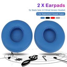 1 Pair Replacement Earpads Cushion for Beats Solo 2.0 Memory Foam Headset Cushion Cover for Solo 2 Ear Pads Replace for Beats 2024 - buy cheap