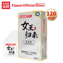 Elasun 120pcs Queen For Sex Ultra Thin Condoms Hyaluronic Acid Transparent Latex Rubber for Men Sex Couples Intimate Goods 2024 - buy cheap