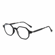 New metal legs anti-blue reading glasses men fashion retro presbyopic glasses female anti-fatigue reading glasses women 2024 - buy cheap