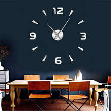 Modern Interior Big Clock Kit Wall Art Frameless Wall Watch Large DIY Wall Clock Mute Mirror Stickers Home Office School Decor 2024 - buy cheap