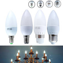 Lâmpada inteligente led de 3w 5w, lâmpada inteligente de led e14 e27 b15 b22, lâmpada ampola de vela 2024 - compre barato