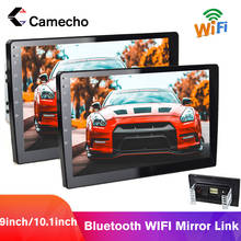 Camecho-central multimídia automotiva, polegadas, android, rádio, navegação gps, reprodutor de vídeo, bluetooth, wi-fi, mirrorlink, áudio estéreo 2024 - compre barato