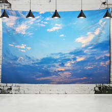 Sun Clear Sky Clouds Tapestry Wall Hanging Blue Sky Clouds Bedspread Dorm Cover Beach Towel Backdrop Home Room Wall Art Decor 2024 - buy cheap