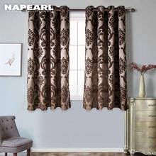 NAPEARL Short kitchen window grommet top treatments modern curtain for living room ready made jacquard semi-blackout curtains 2024 - buy cheap