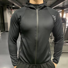 Winter Men Sports running Jacket New Hoodie Gym Training Workout Long Sleeve Sweatshirts Outdoor fitness Jogging Zipper Coat 2024 - buy cheap