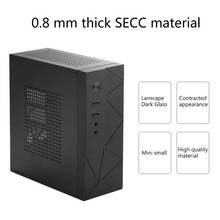 JX01 SECC Mini ITX HTPC chasis Usb2.0 caja de ordenador de juego caja de PC de escritorio negro 2024 - compra barato