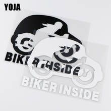 YOJA 18.8X15CM BIKER INSIDE Vinyl Car Sticker Decal Fashion Cartoon Pattern ZT2-0076 2024 - buy cheap